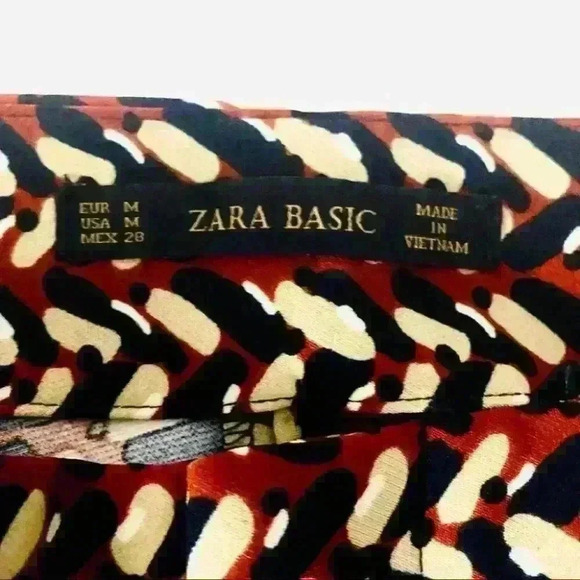 ZARA SAFARI PANTS  Y2K TROUSER MULTICOLORED SIZE M - Picture 5 of 6